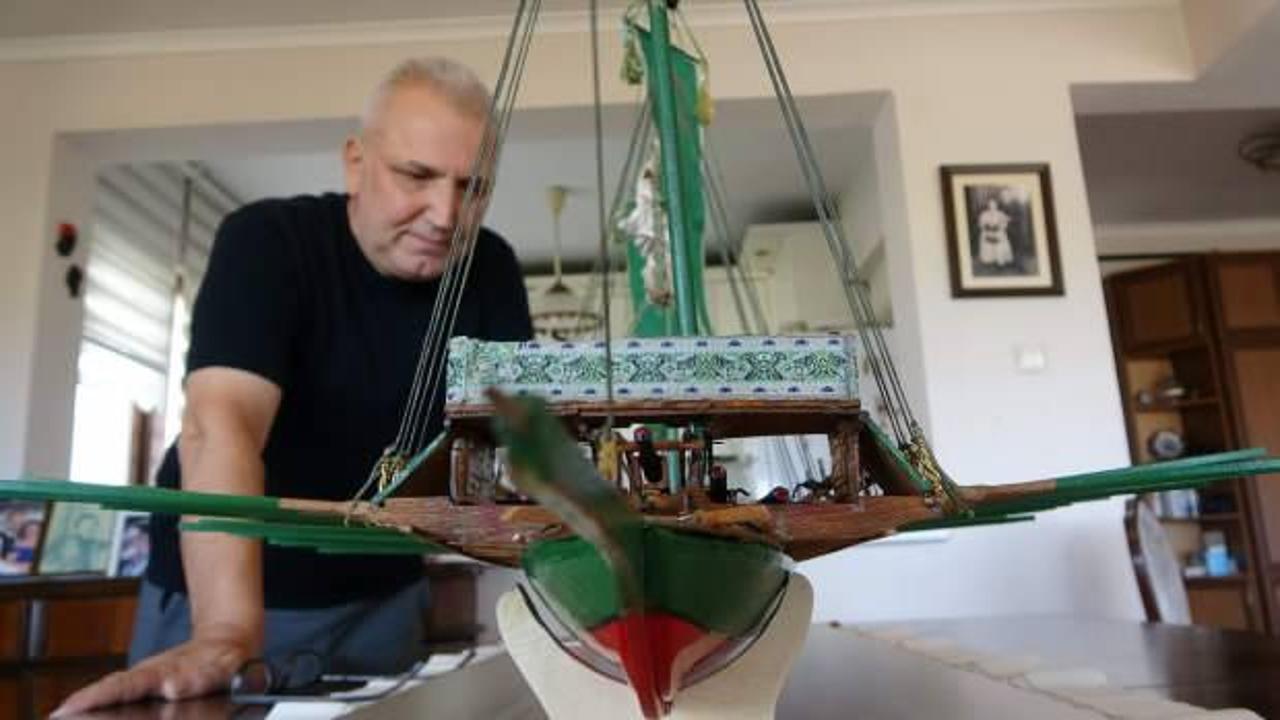 Pandemide T&uuml;rkiye&rsquo;nin en b&uuml;y&uuml;k minyat&uuml;r kadırgasını yaptı