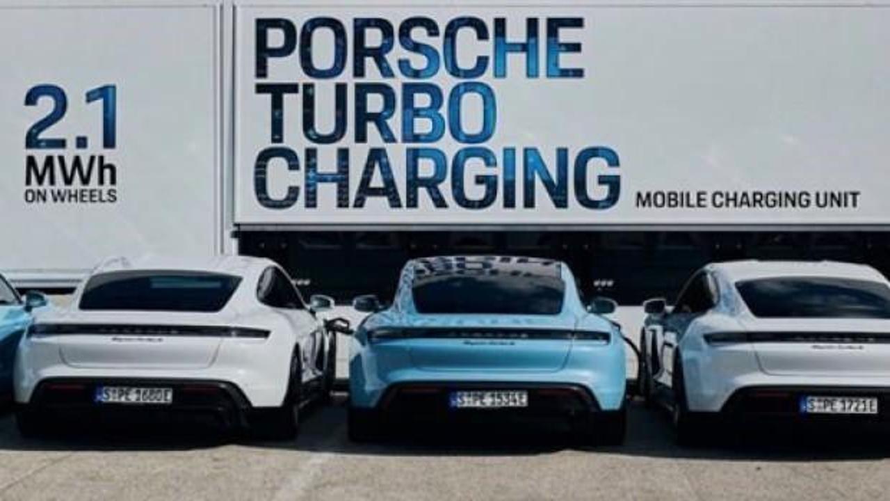 Porsche Taycan için mobil çözüm Budapeşte'de görüntülendi