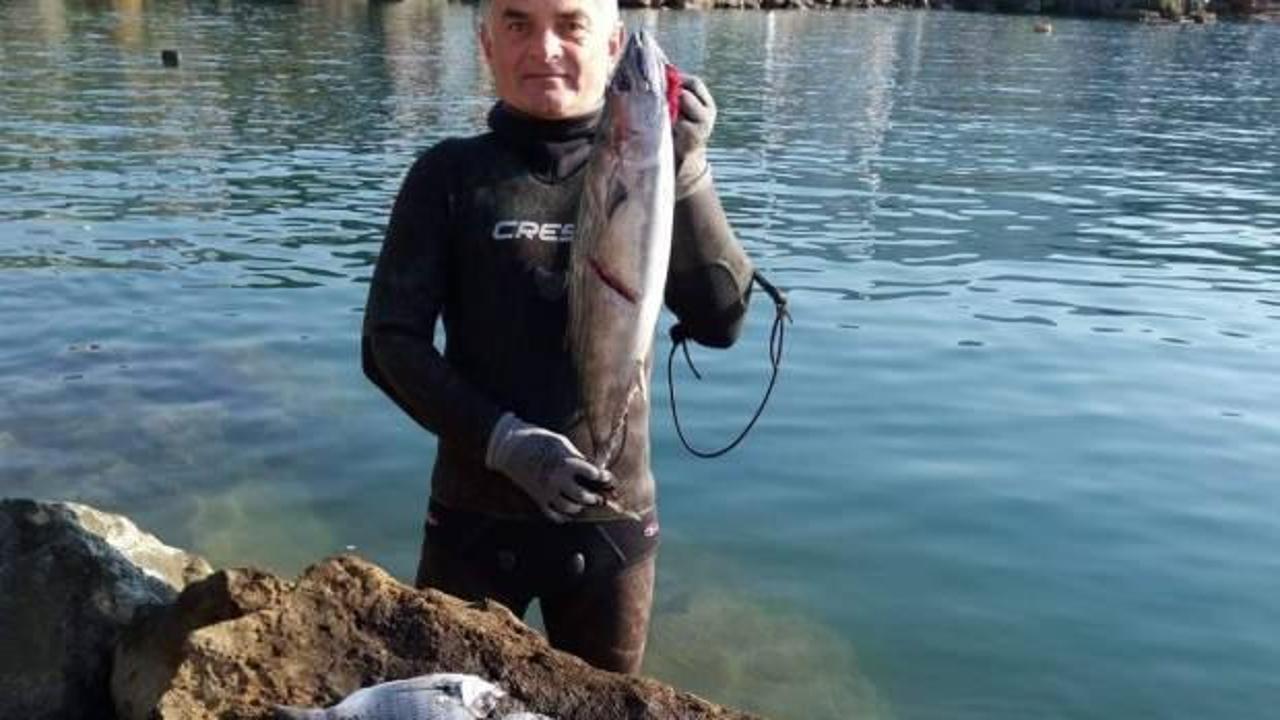 Amat&ouml;r balık&ccedil;ının torik sevinci