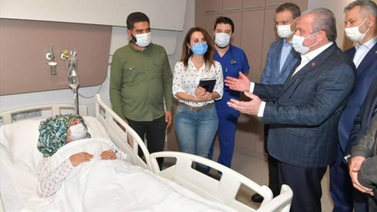 Meclis Başkanı Şentop enkaz altından çıkarılan Buse'yi ziyaret etti