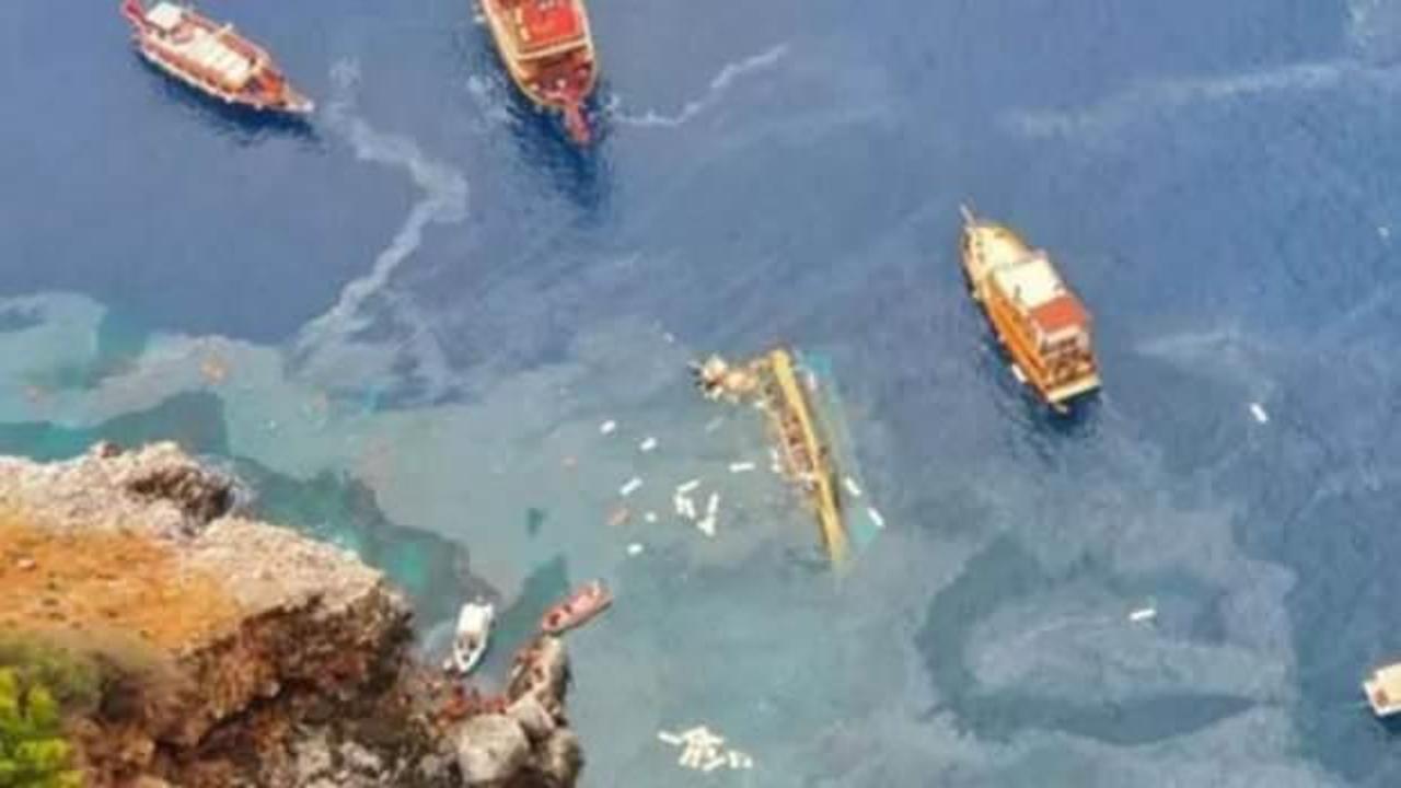 Antalya'dan kötü haber! Tur teknesi battı