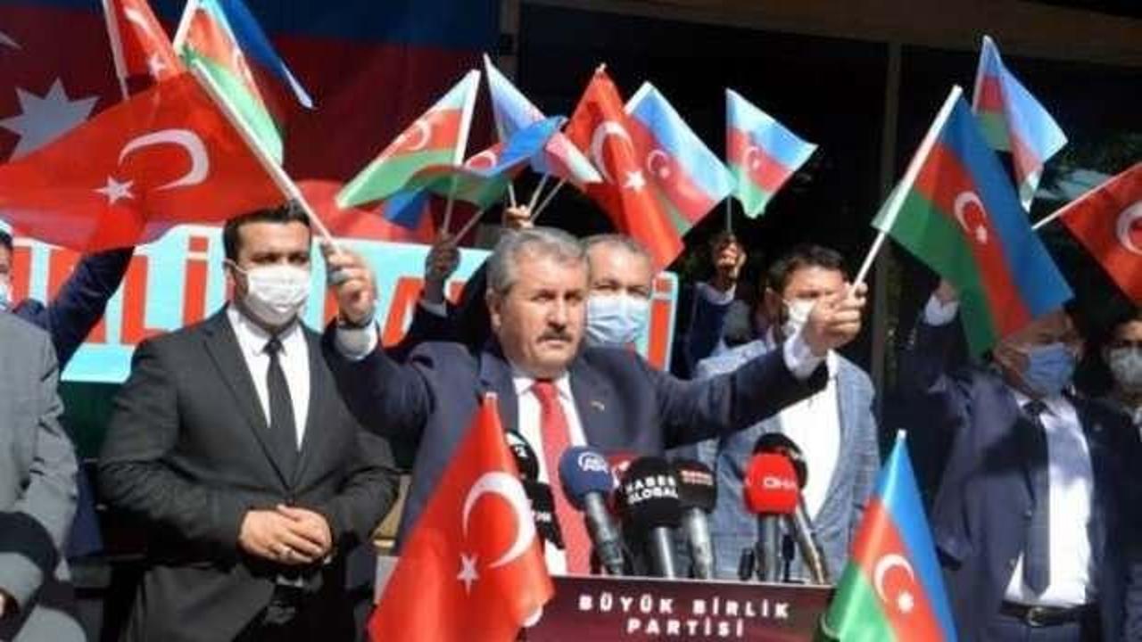 BBP Lideri Destici: Zaferin kutlu ve mübarek olsun can Azerbaycan