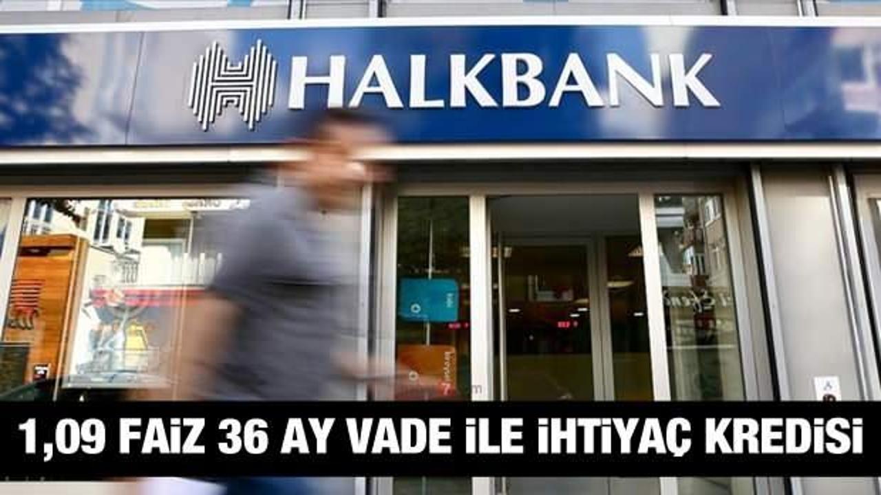 HalkBank 1,09 faiz oranı ile 30 bin TL'ye kadar İhtiyaç Kredisi! Kredi başvuru Ekranı!