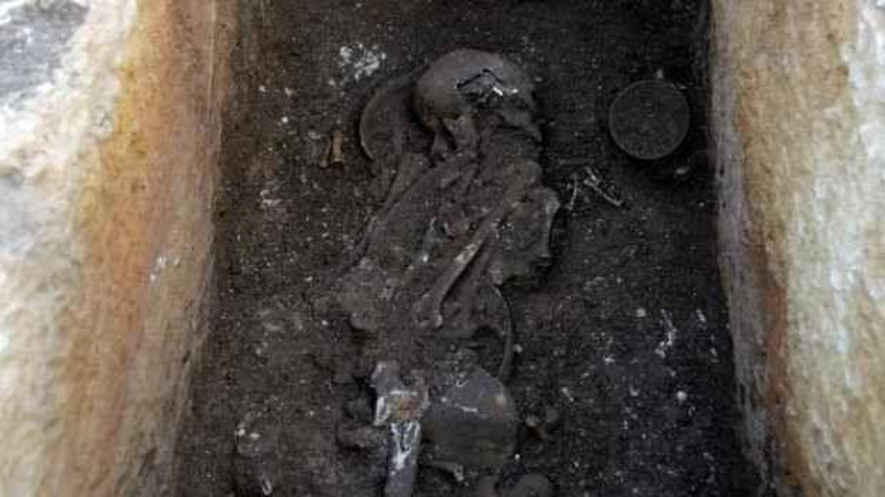 Perre Antik Kenti'nde 1500 yıllık insan iskeleti bulundu
