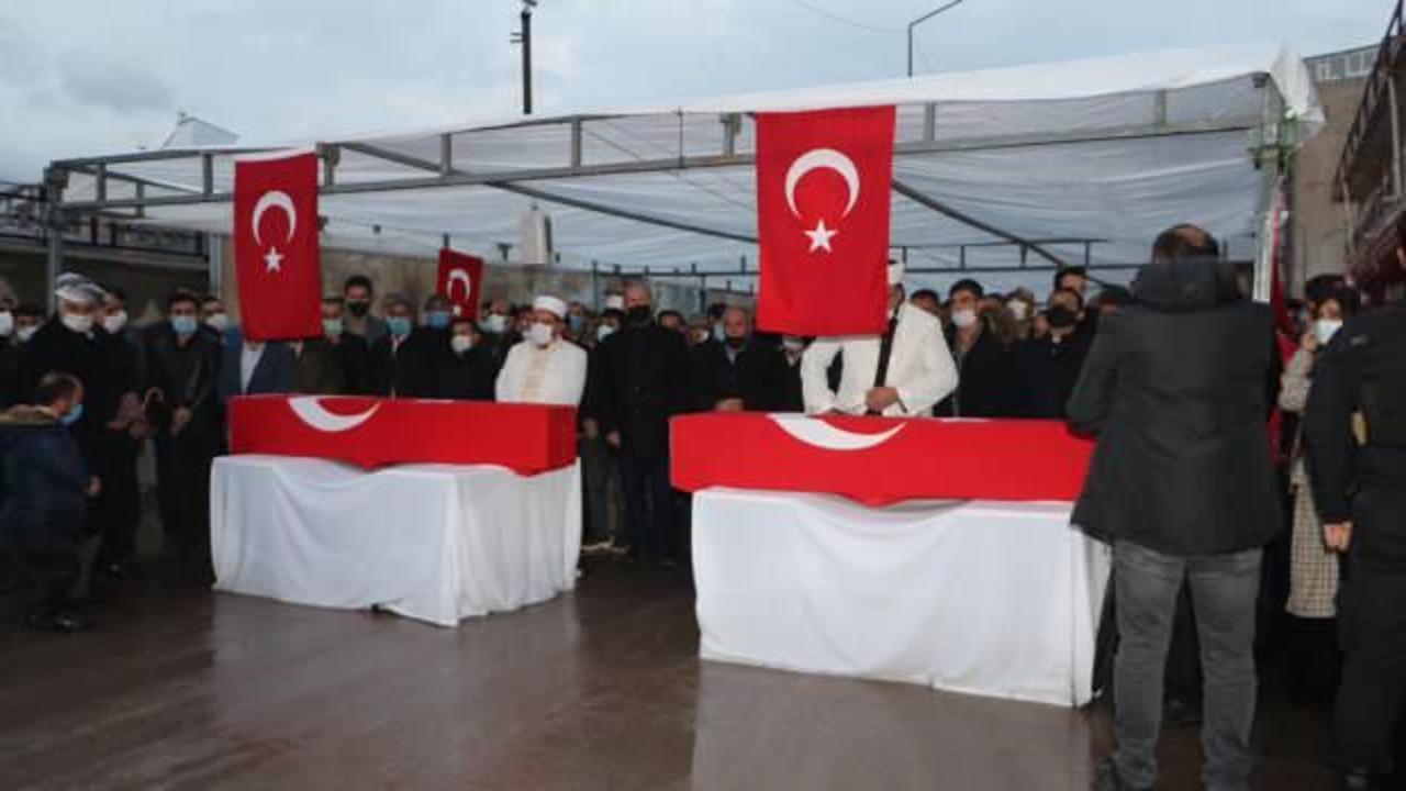 PKK'nın katlettiği işçiler için hazin tören