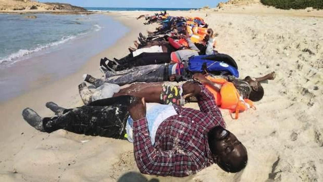 Libya'da 100 kişinin öldüğü faciada onlarca ceset sahile vurdu