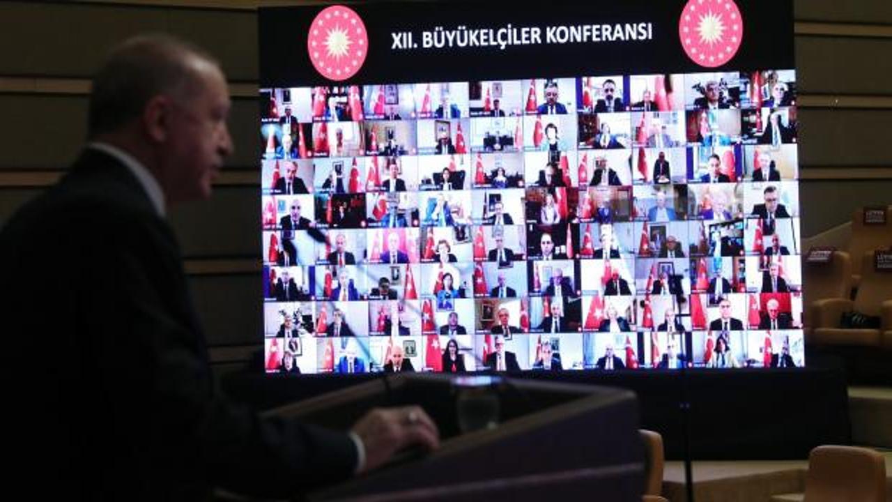 Cumhurbaşkanı Erdoğan büyükelçilere BiP Meet’ten seslendi