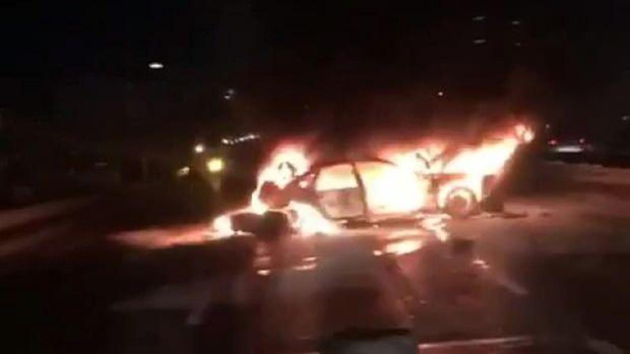 İstanbul’da zincirleme kazada bir araç alev aldı: 5 yaralı