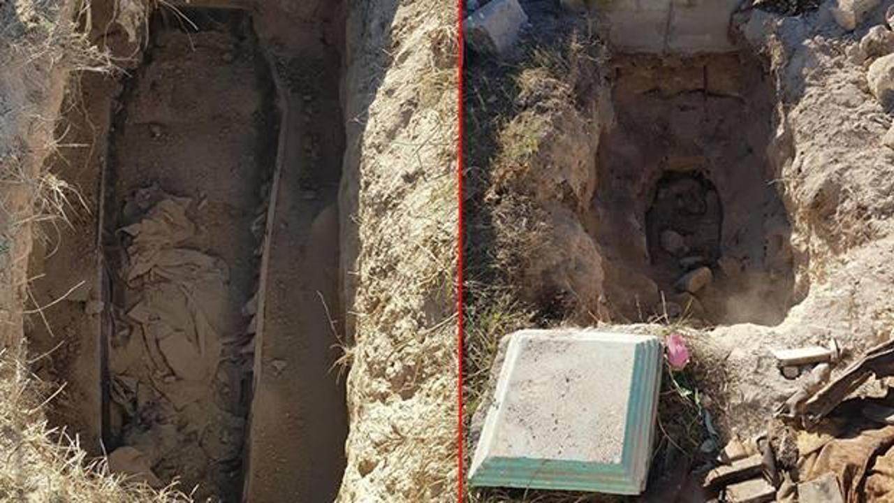 Karabağ'da bu da oldu: Mezarlarını açıp kemiklerini alıyorlar