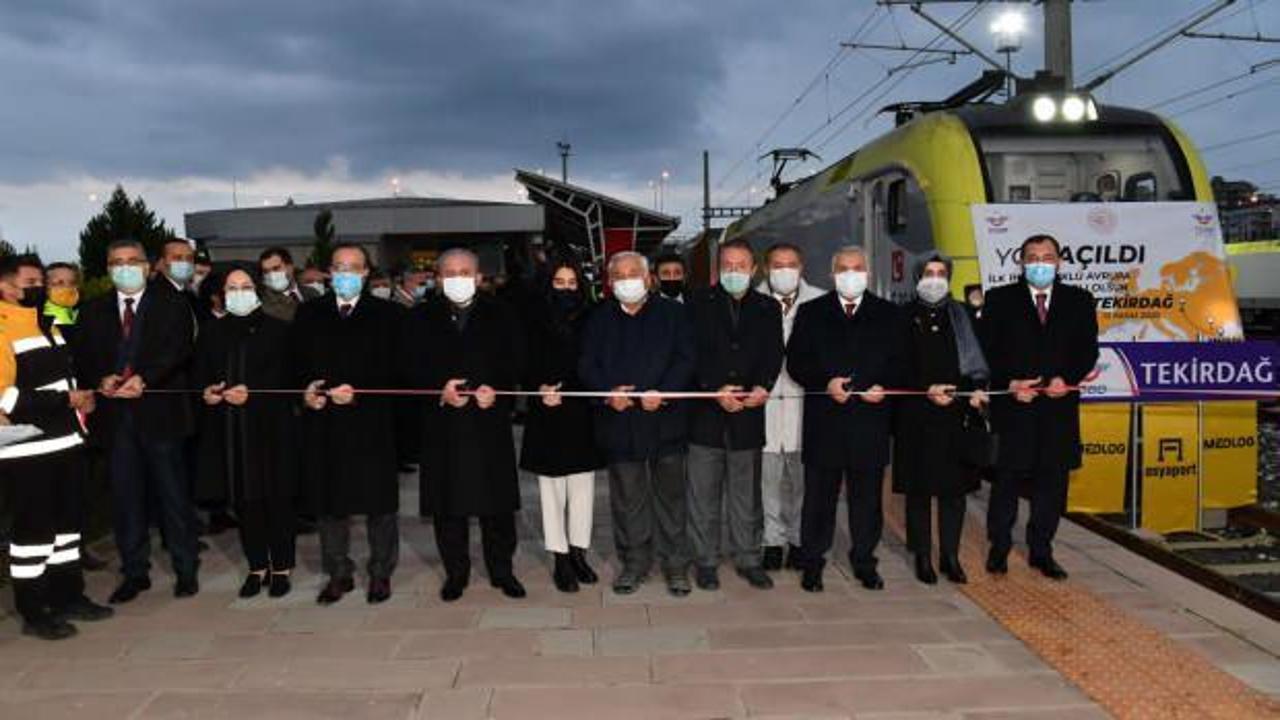 Şentop, Avrupa’ya açılan ilk ihraç yük trenini Bulgaristan’a yolcu etti