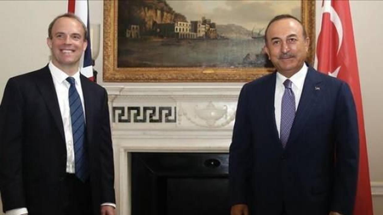 Dışişleri Bakanı Çavuşoğlu, İngiliz mevkidaşı Raab ile görüştü