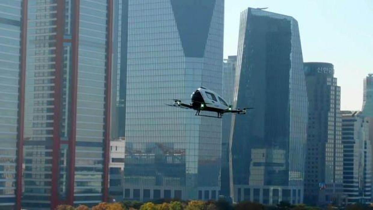 Drone taksi ilk uçuşunu gerçekleştirdi