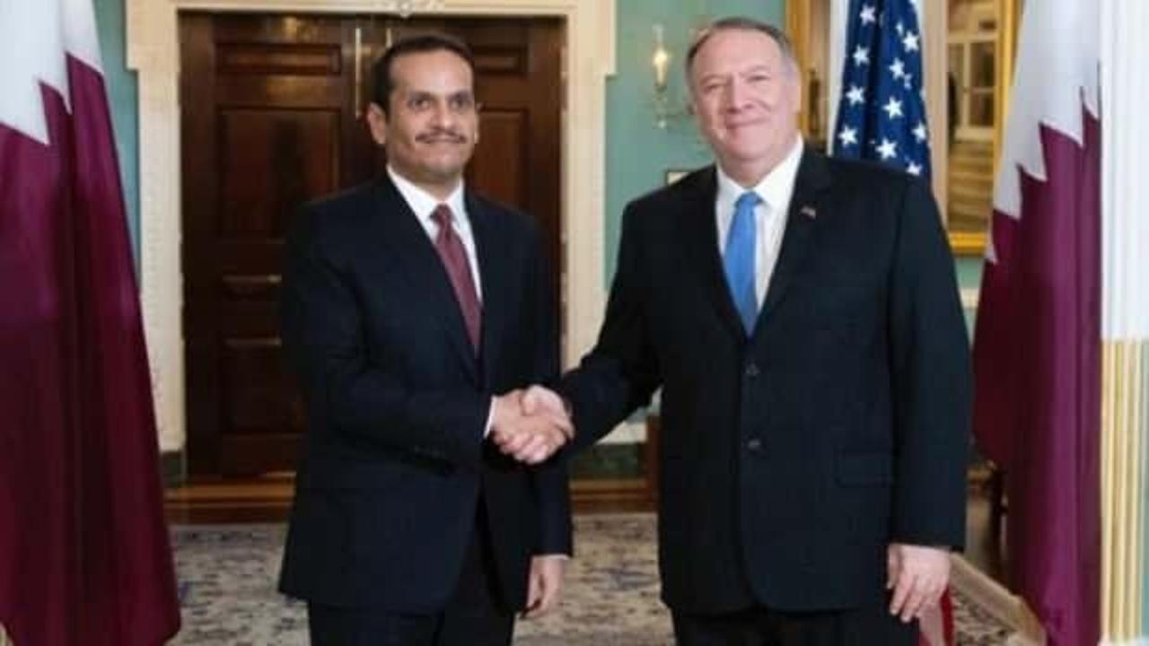 Katar Dışişleri Bakanı Al Sani, Pompeo ile Körfez krizini görüştü