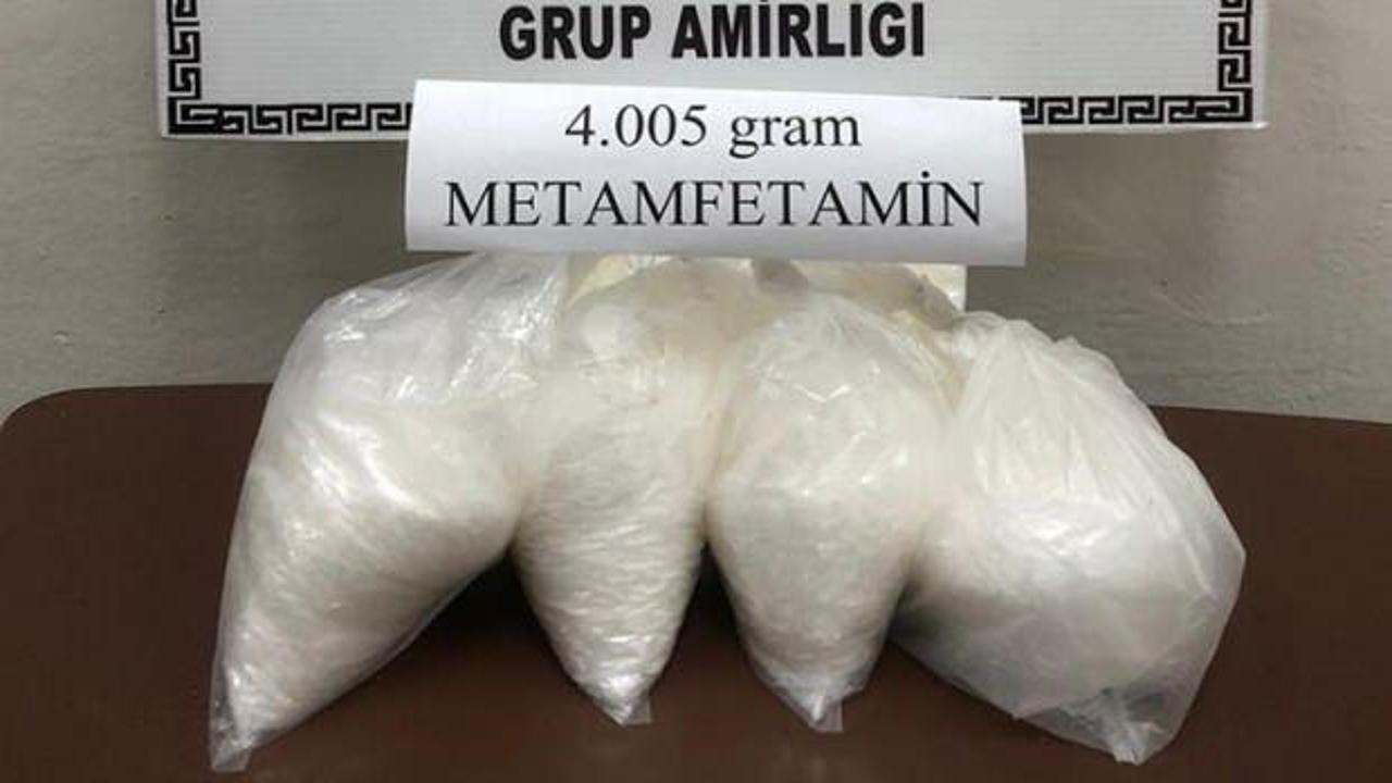 Mardin'de 4 kilo metamfetamin ele geçirildi