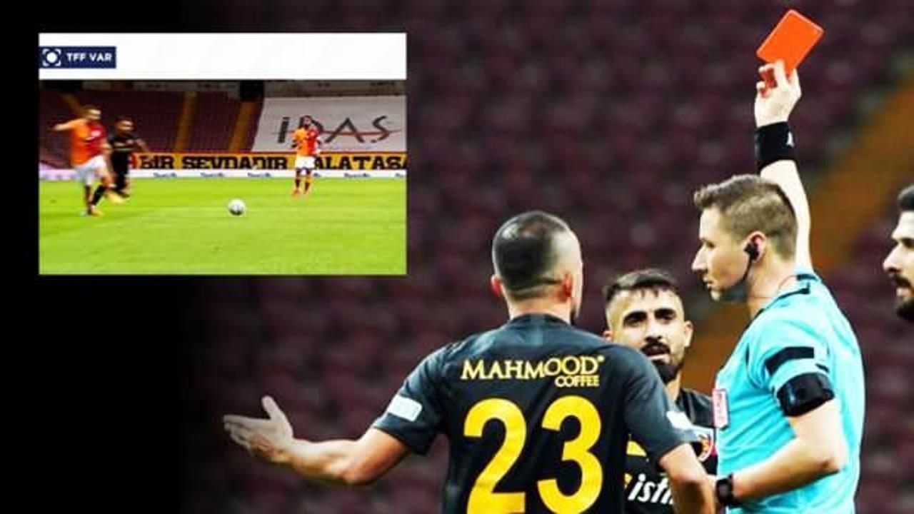 Galatasaray - Kayserispor maçına damga vuran pozisyon!