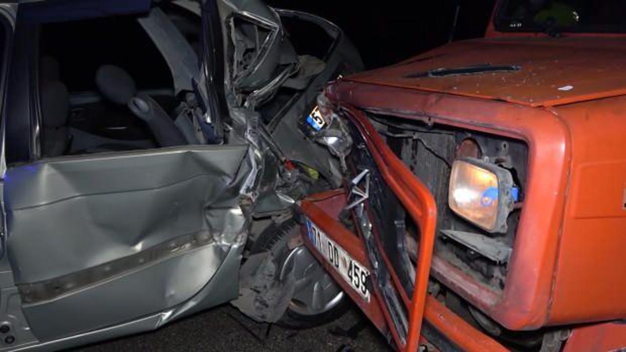 Kırıkkale'de feci kaza: Kamyonetin çarptığı sürücü ölümden döndü