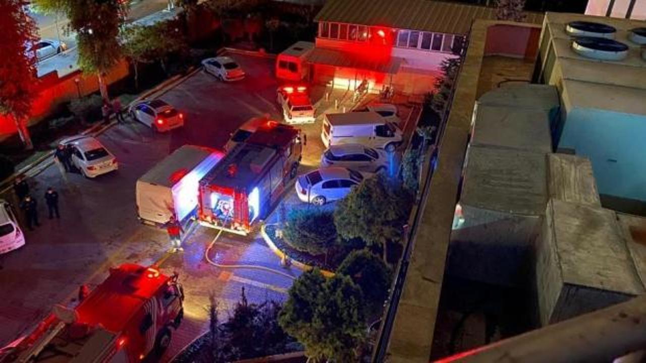 &Ouml;ğretmenevinde korkutan yangın