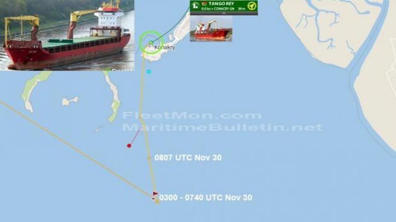 Gine açıklarındaki Türk gemisinde hırsızlık
