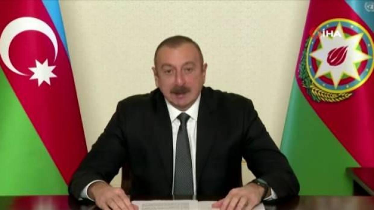 Aliyev'den BM Genel Kurulunda dünyaya önemli mesaj