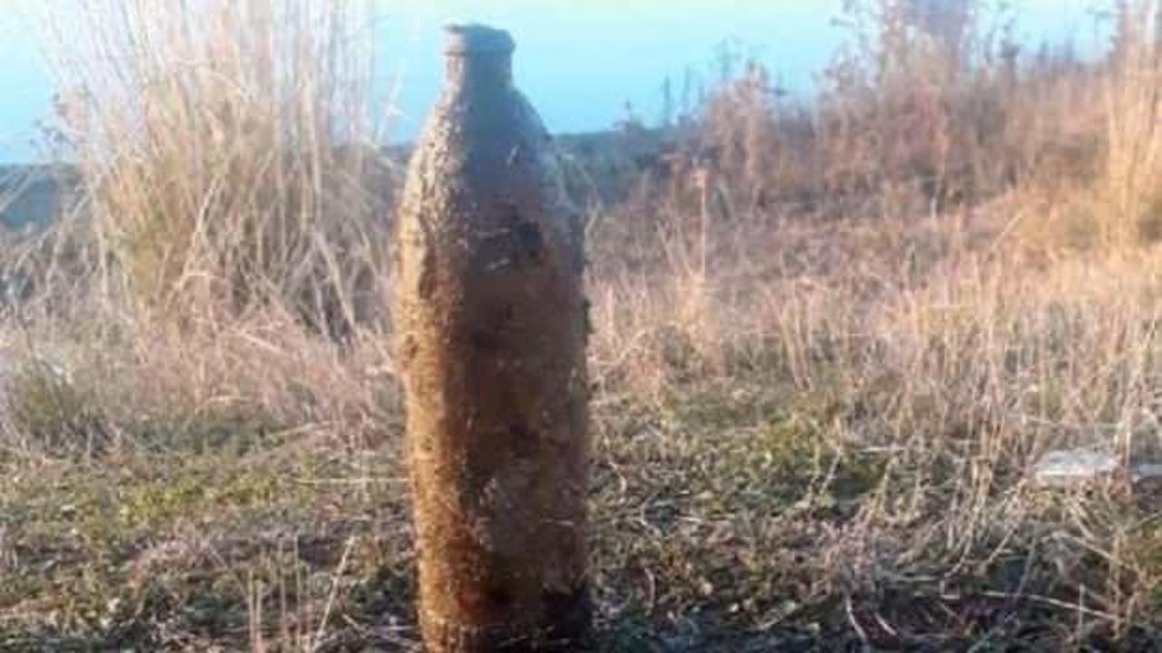 Edirne'de savaştan kalma top mermisi bulundu