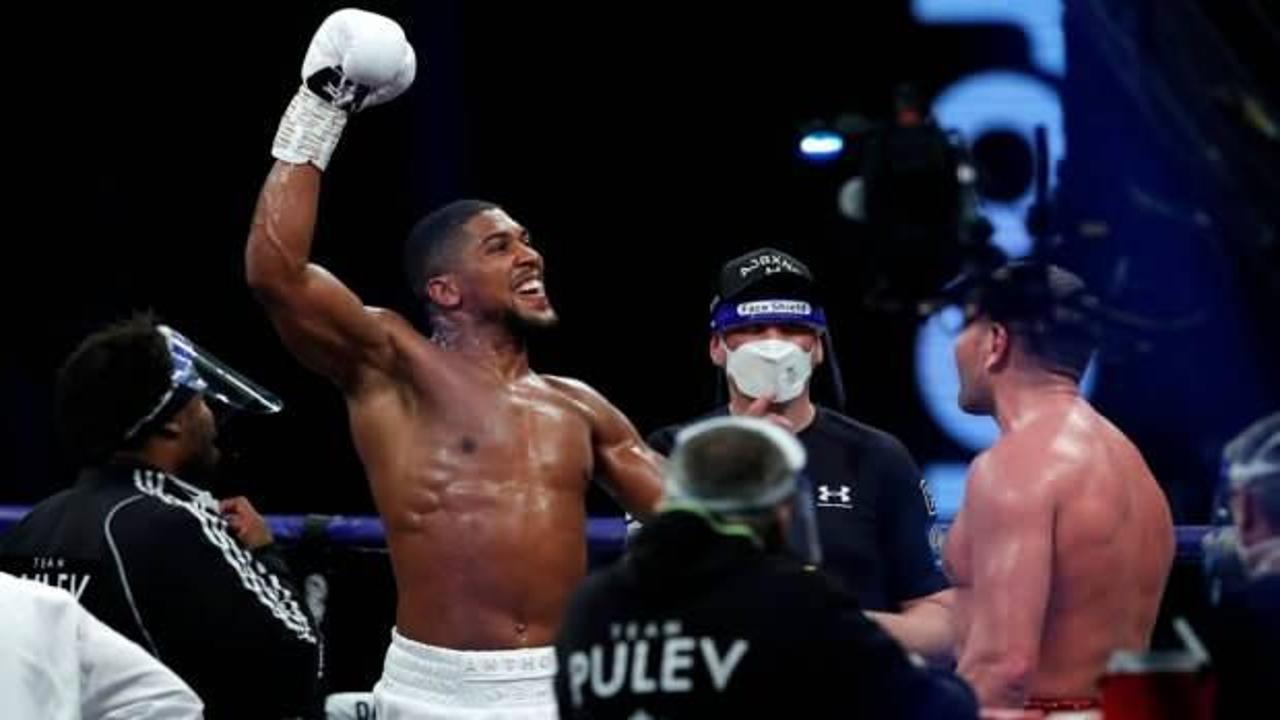  Joshua, Pulev'i yenerek ağır sıklet unvanlarını korudu