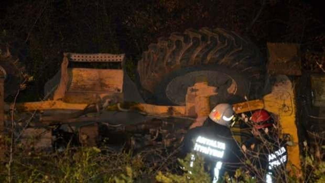 Kullandığı iş makinasının altında hayatını kaybetti