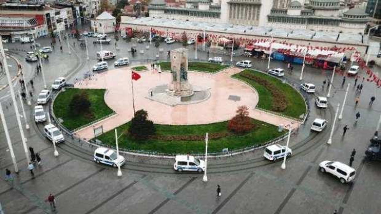 Taksim Meydanı'nda merak uyandıran siren sesleri!
