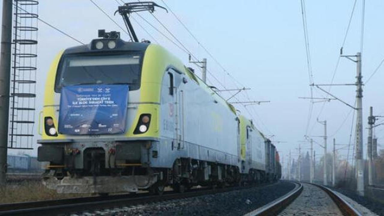 Türkiye'den Çin’e giden ilk ihracat treni Ankara Garı'nda