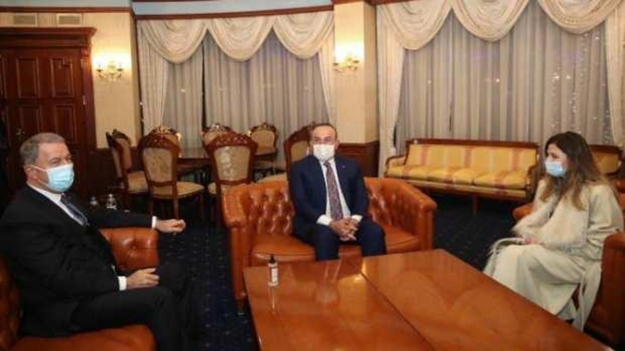 Akar ve Çavuşoğlu, Kiev'de Kırım Tatar temsilcileriyle görüştü
