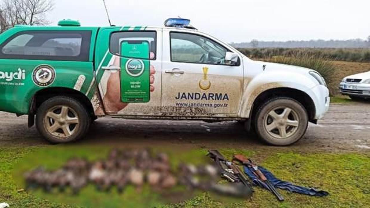 Ka&ccedil;ak avcılara 31 bin 214 lira ceza