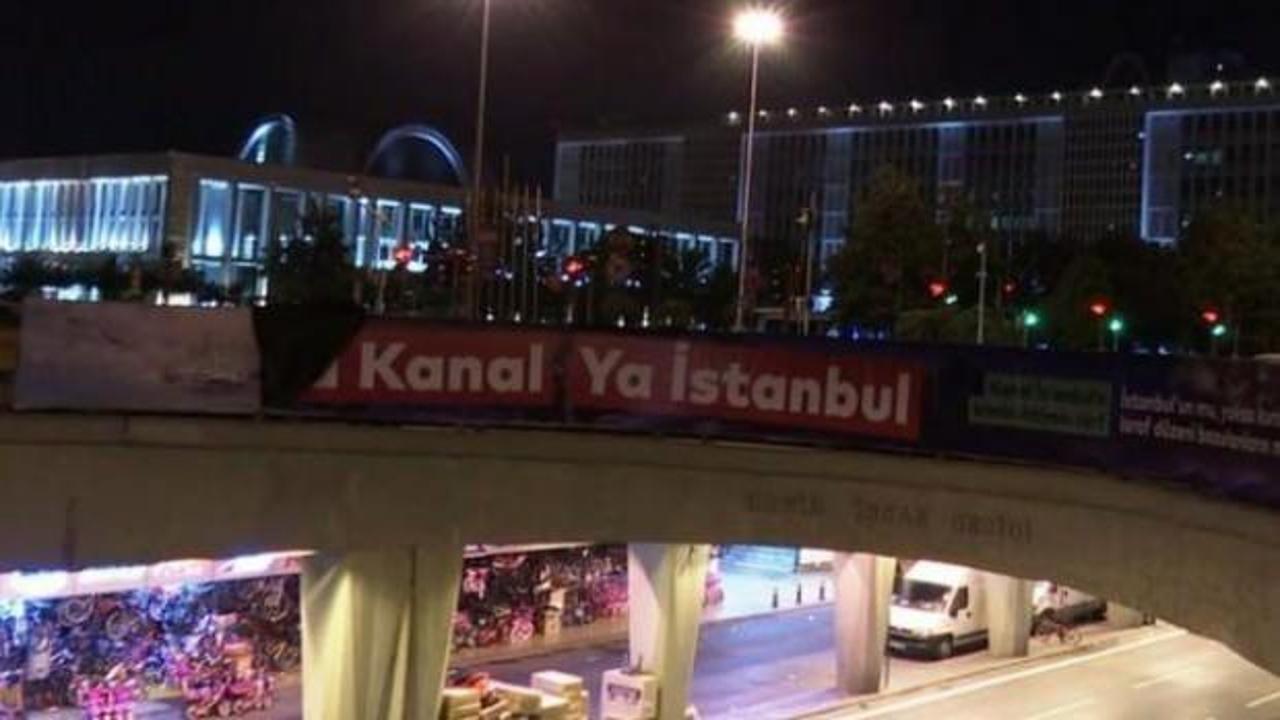 Kanal İstanbul aleyhindeki afişlerle ilgili incelemede yeni gelişme
