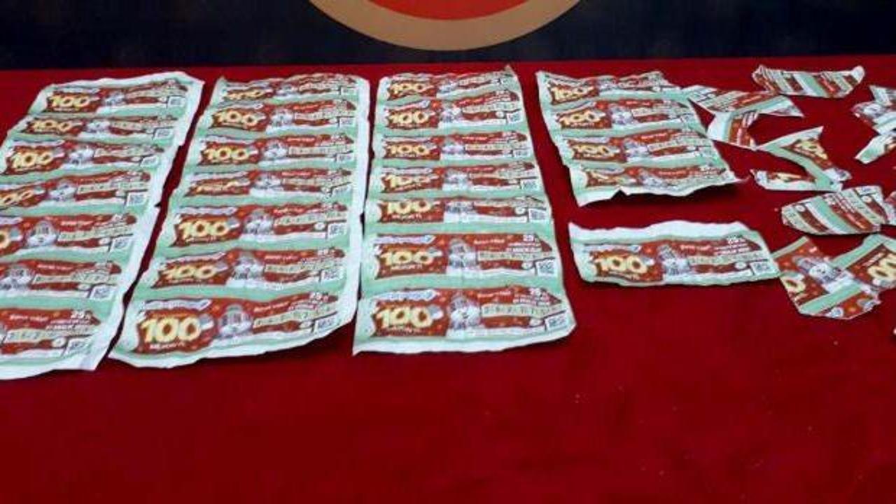 Gaziantep'te sahte milli piyango biletleri ele geçirildi