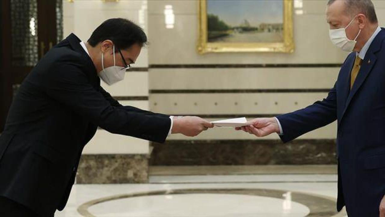 Kore Cumhuriyeti Büyükelçisi Lee, Cumhurbaşkanı Erdoğan'a güven mektubu sundu