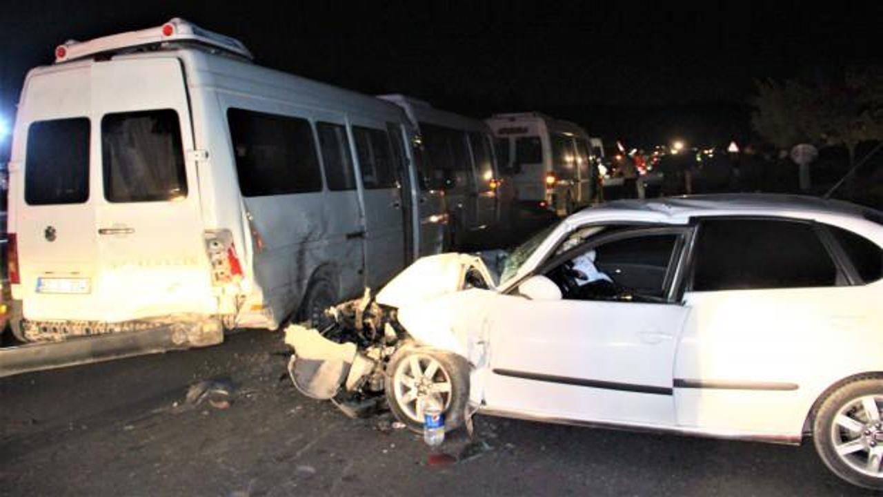 Şanlıurfa'da 5 araçlı zincirleme kaza: 3 yaralı