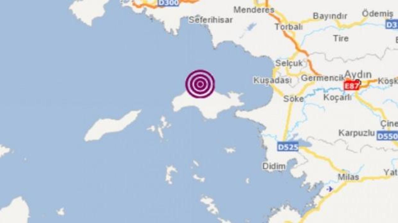 Ege Denizi'nde korkutan deprem