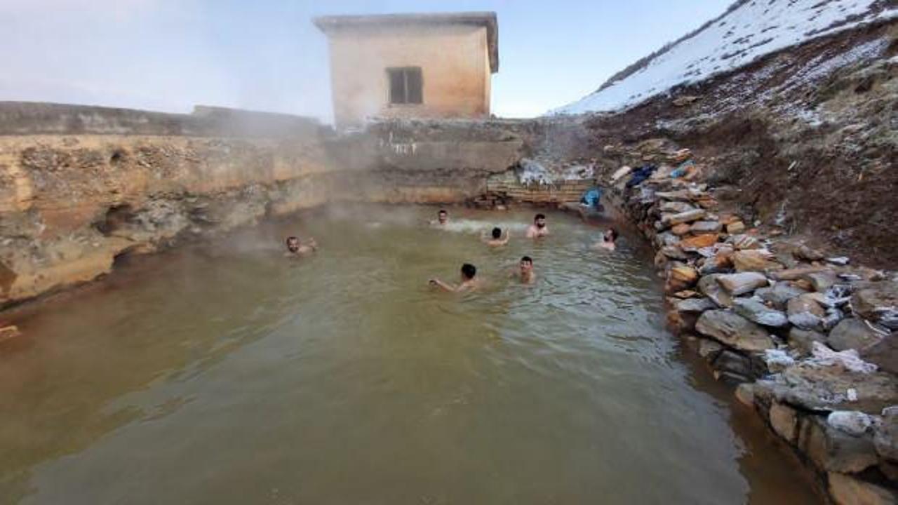 Eksi 15 derecede kaplıca keyfi!