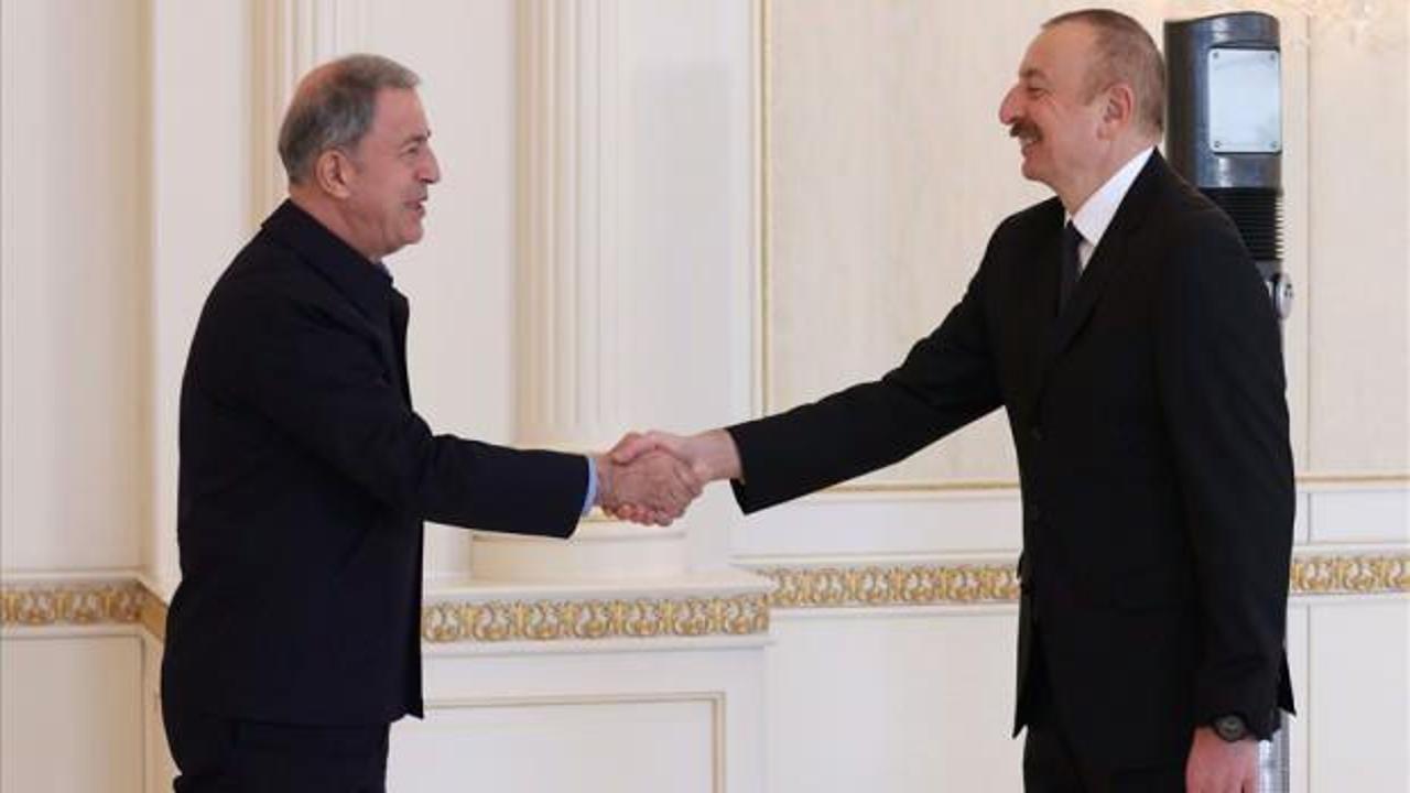 Bakan Akar Aliyev'le görüştü! Nahçıvan açıklaması