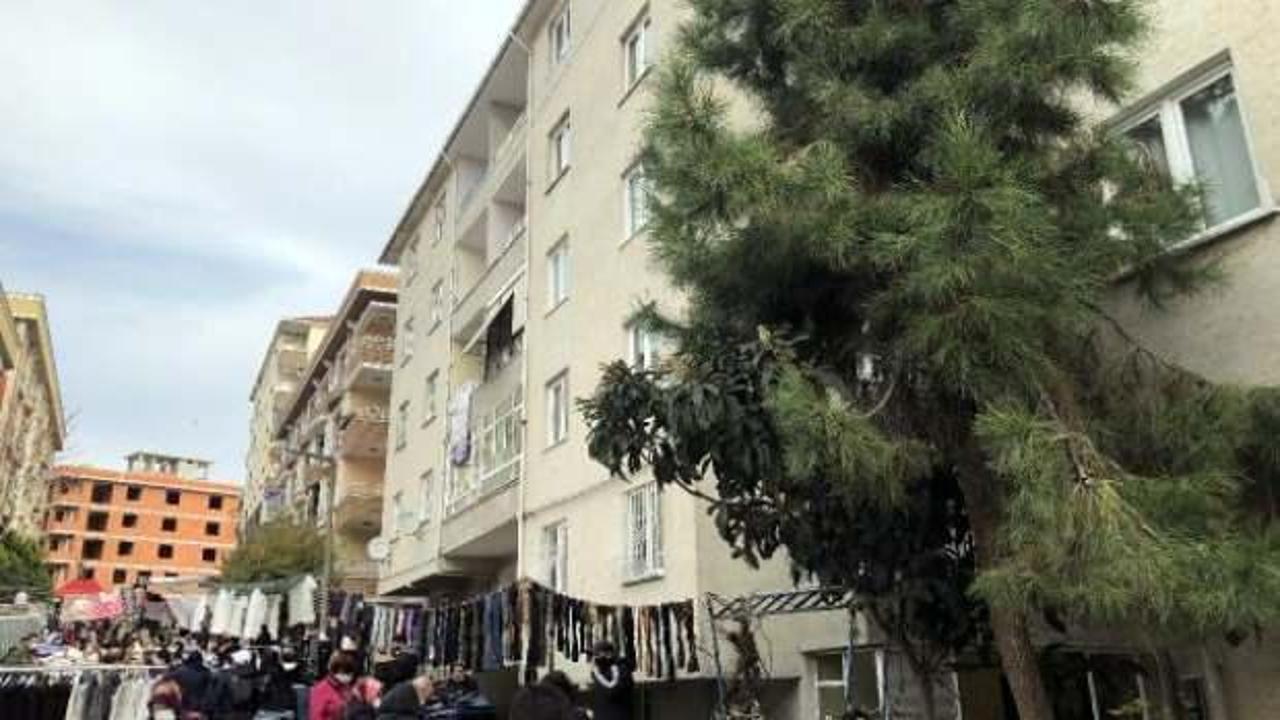 Avcılar'da balkonları çöken binanın önüne yeniden pazar yeri izni