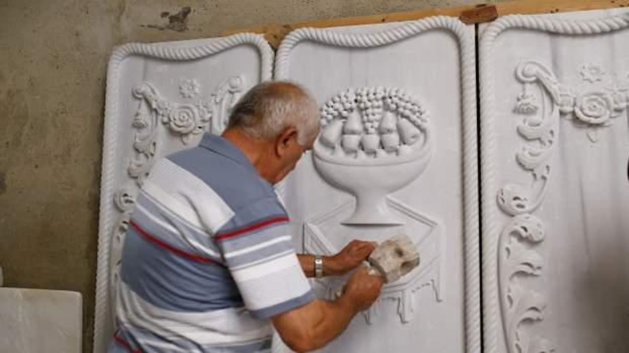 Evinin bodrumunu mermer at&ouml;lyesine &ccedil;evirdi