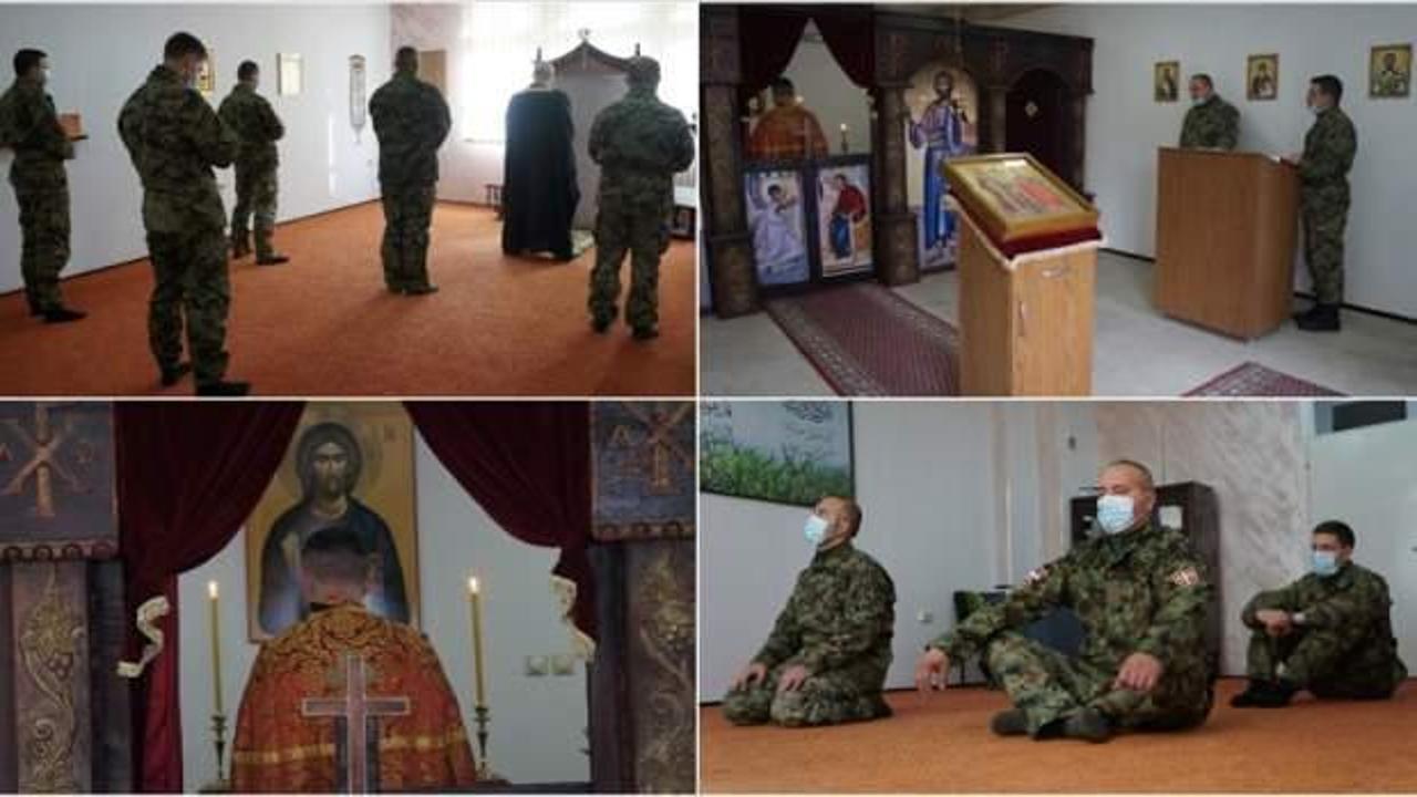 Müslüman ve Ortodoks askerler aynı çatı altında ibadet ediyor