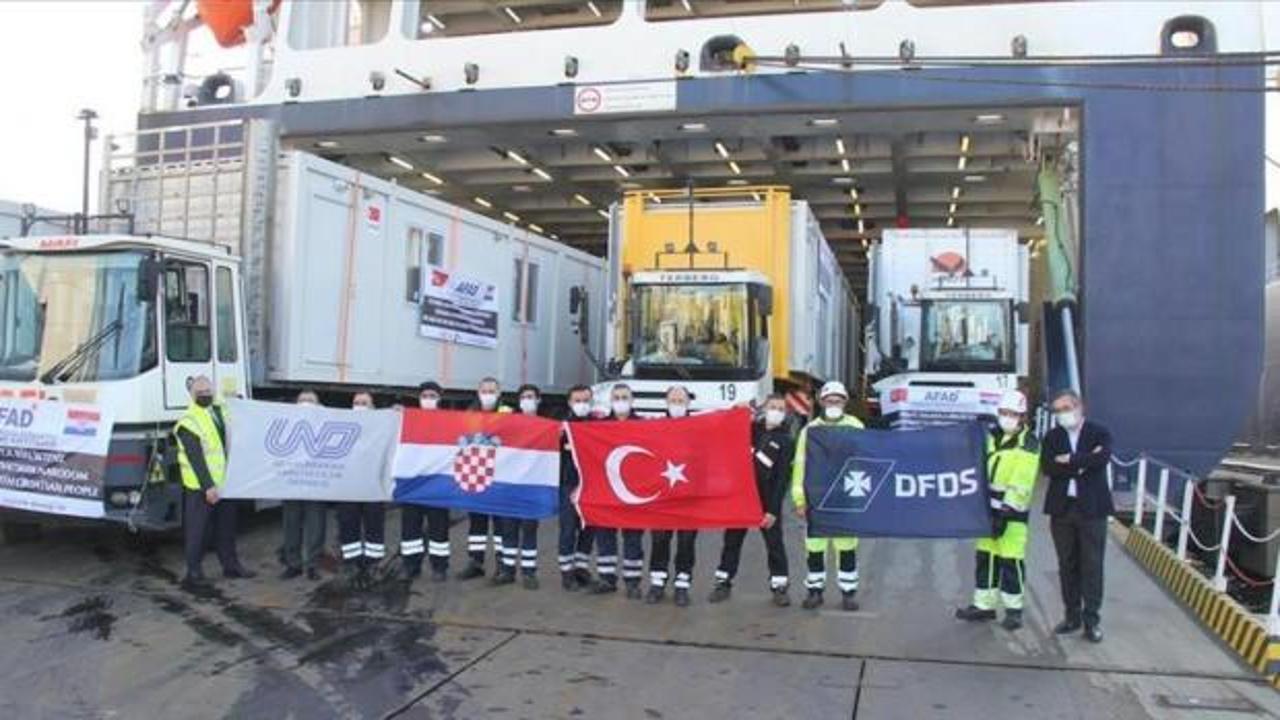 Türkiye'den Hırvatistan'daki depremzedelere yardım