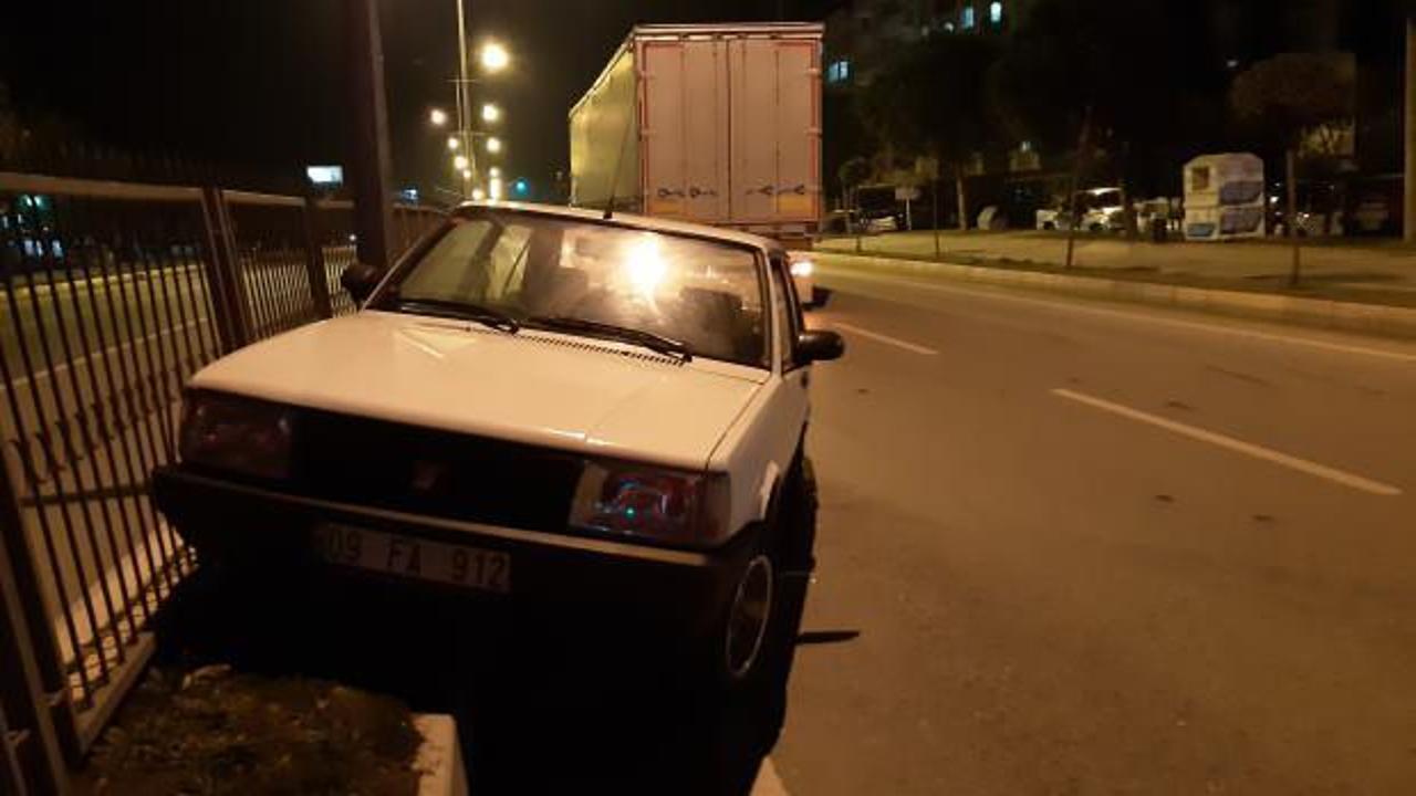 Aydın'da otomobil ile tırın çarpışması sonucu 1 kişi yaralandı