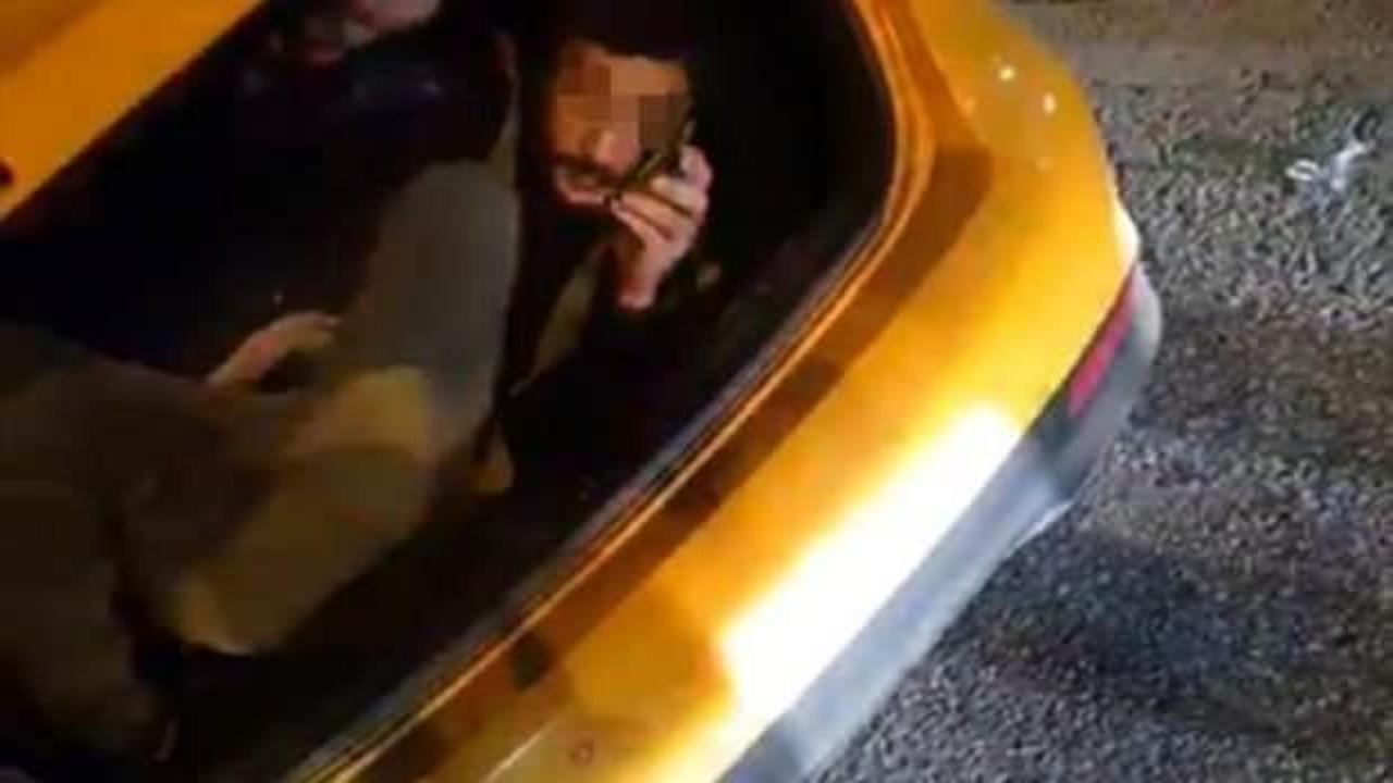 Taksinin bagajından çıkan yolcu şaşırttı! Gerçek sonra ortaya çıktı