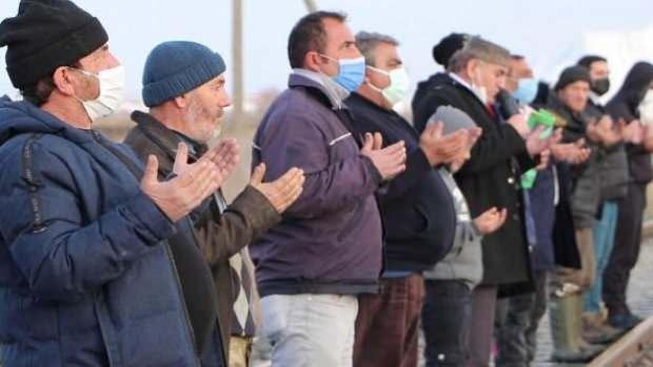 Erzurum'da köylülerden 'kar' duası