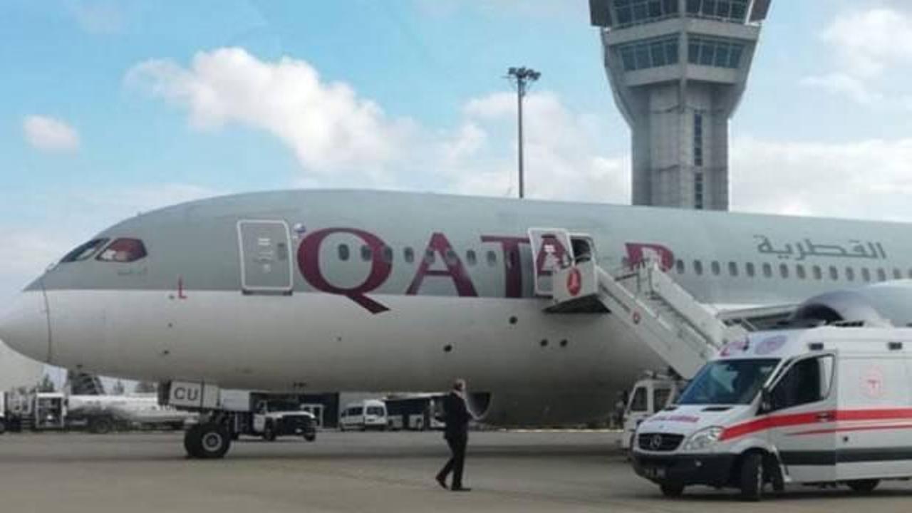 İngiltere-Katar uçağı Şanlıurfa'ya zorunlu iniş yaptı