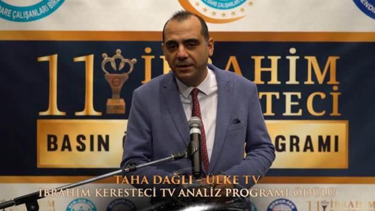 Kanal7 Dış Haberler Koordinatörü Taha Dağlı'ya anlamlı ödül