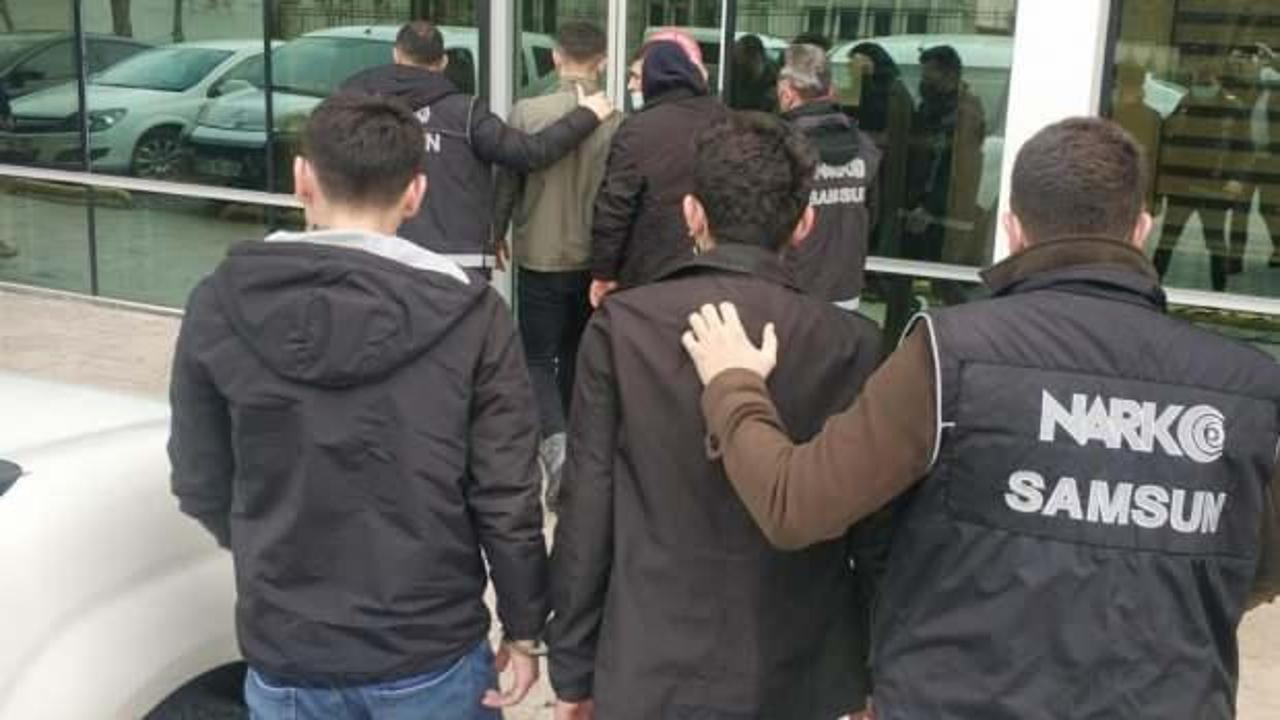 Samsun'da 6 bin 892 adet uyuşturucu hapla yakalanan 3 kişi tutuklandı