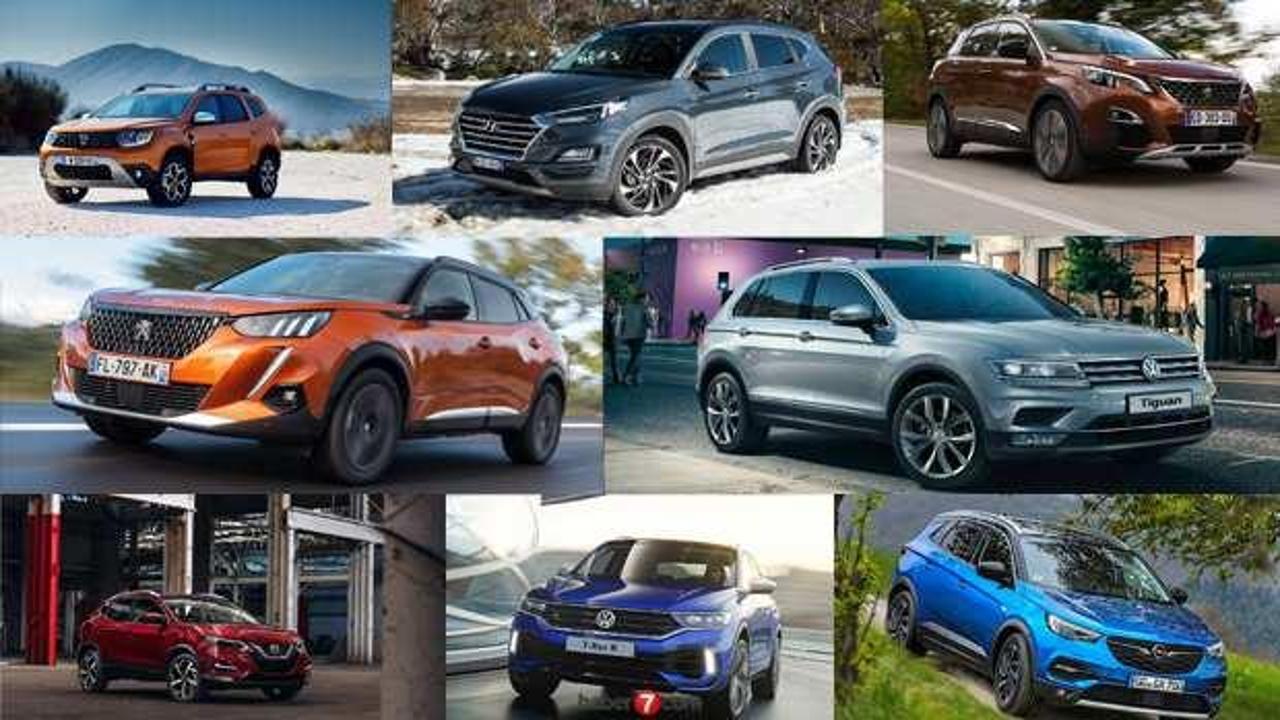 2020 yılında en çok satılan SUV araç modelleri: Volkswagen Opel Dacia Peugeot kaç adet sattı