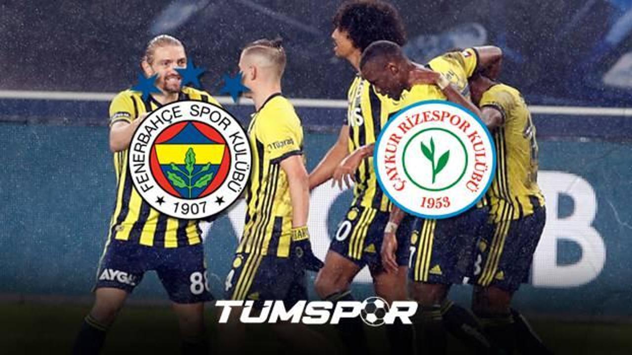 Fenerbahçe Rizespor maçının geniş özeti ve golleri!
