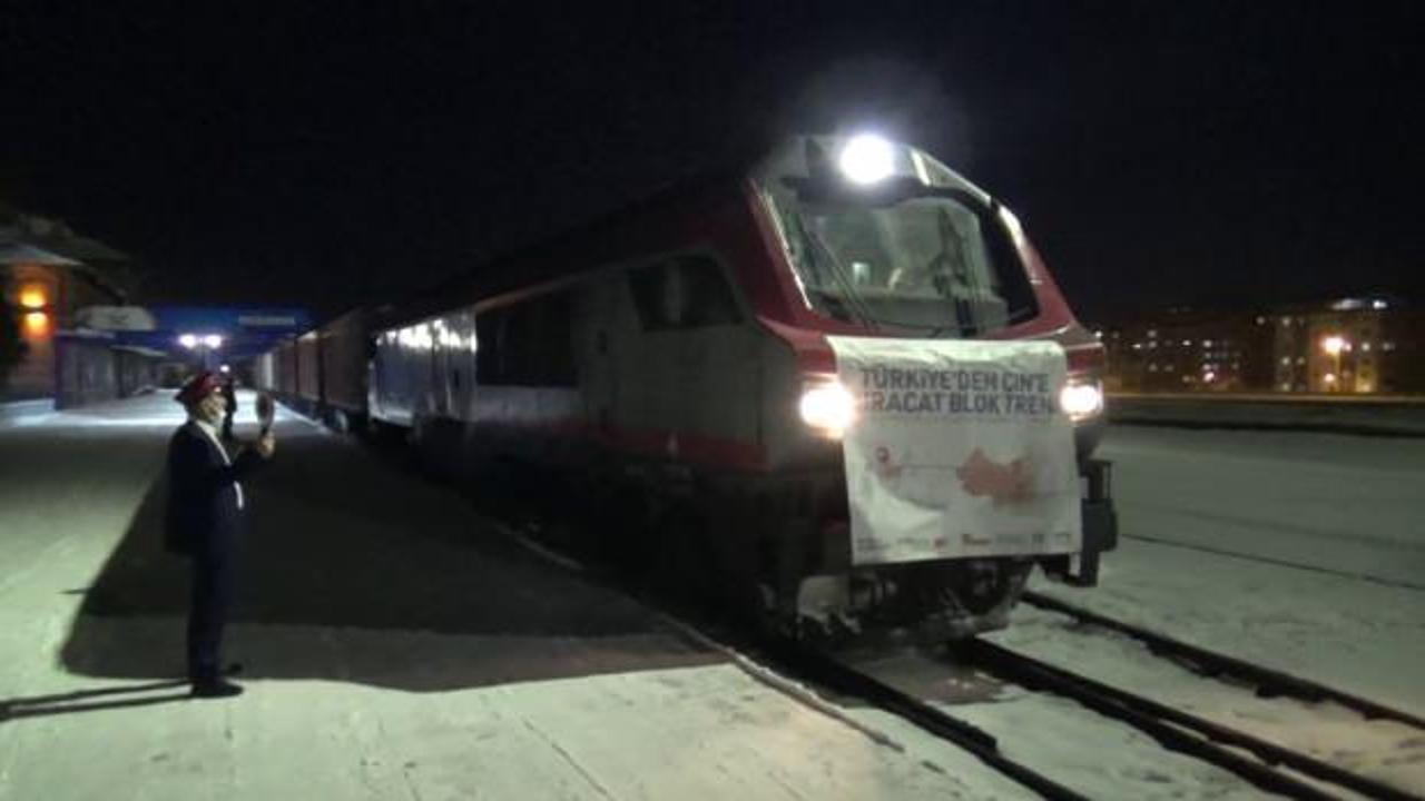 Rusya ve Çin'e gidecek ihracat trenleri Erzurum'a ulaştı
